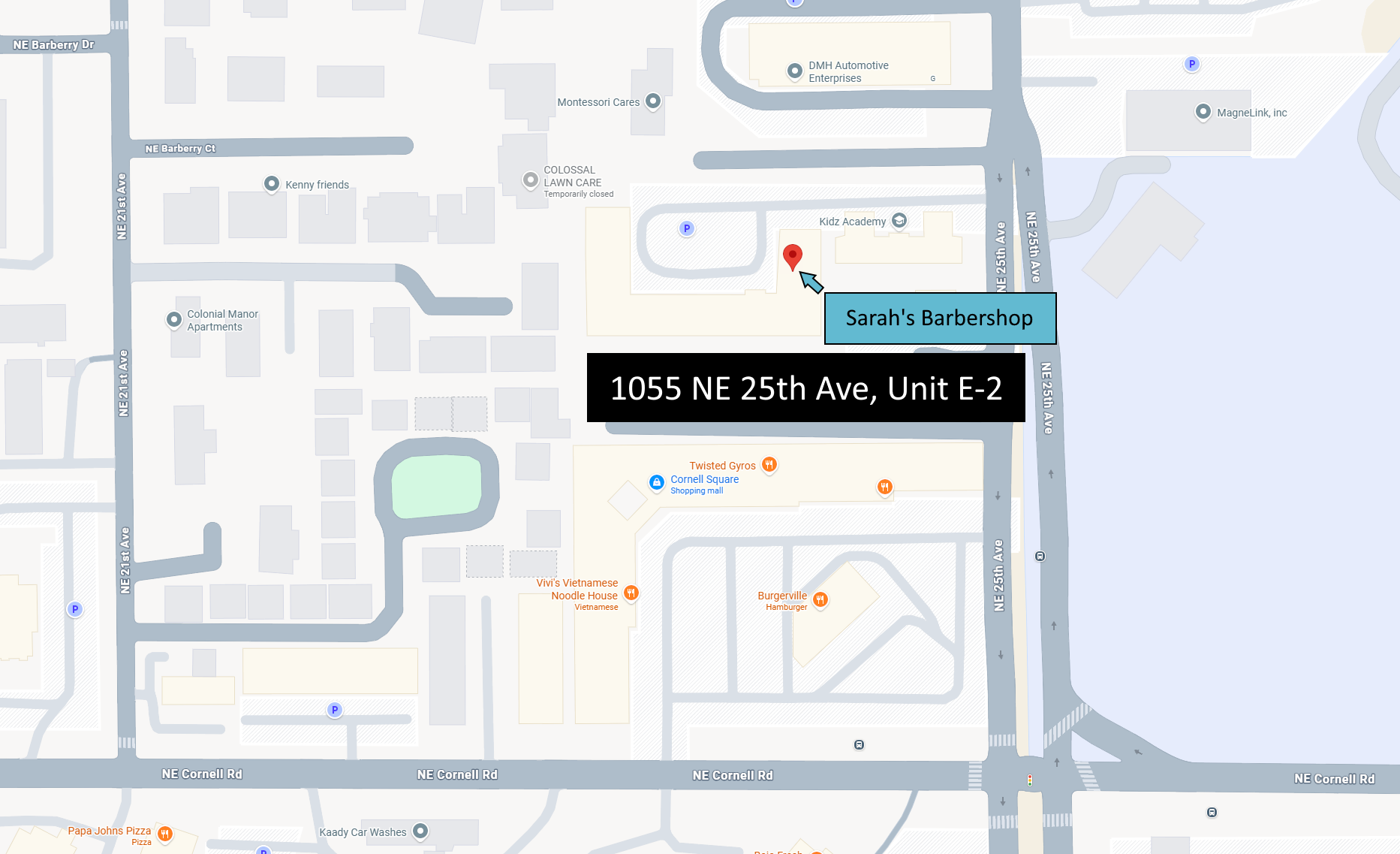 Map to the shop